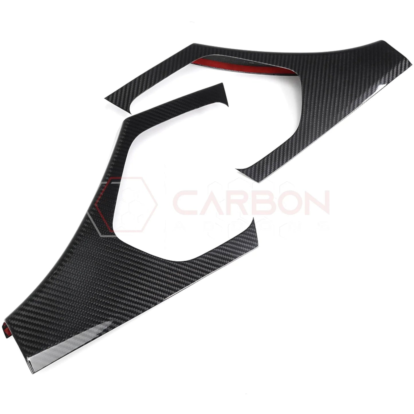 C8 Corvette Real Carbon Fiber Rear Door Sill Panel Covers