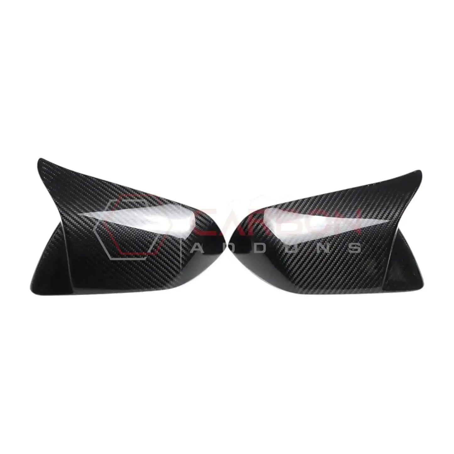 Exterior Carbon Fiber M Style Mirror Covers For Mustang 2015-2023