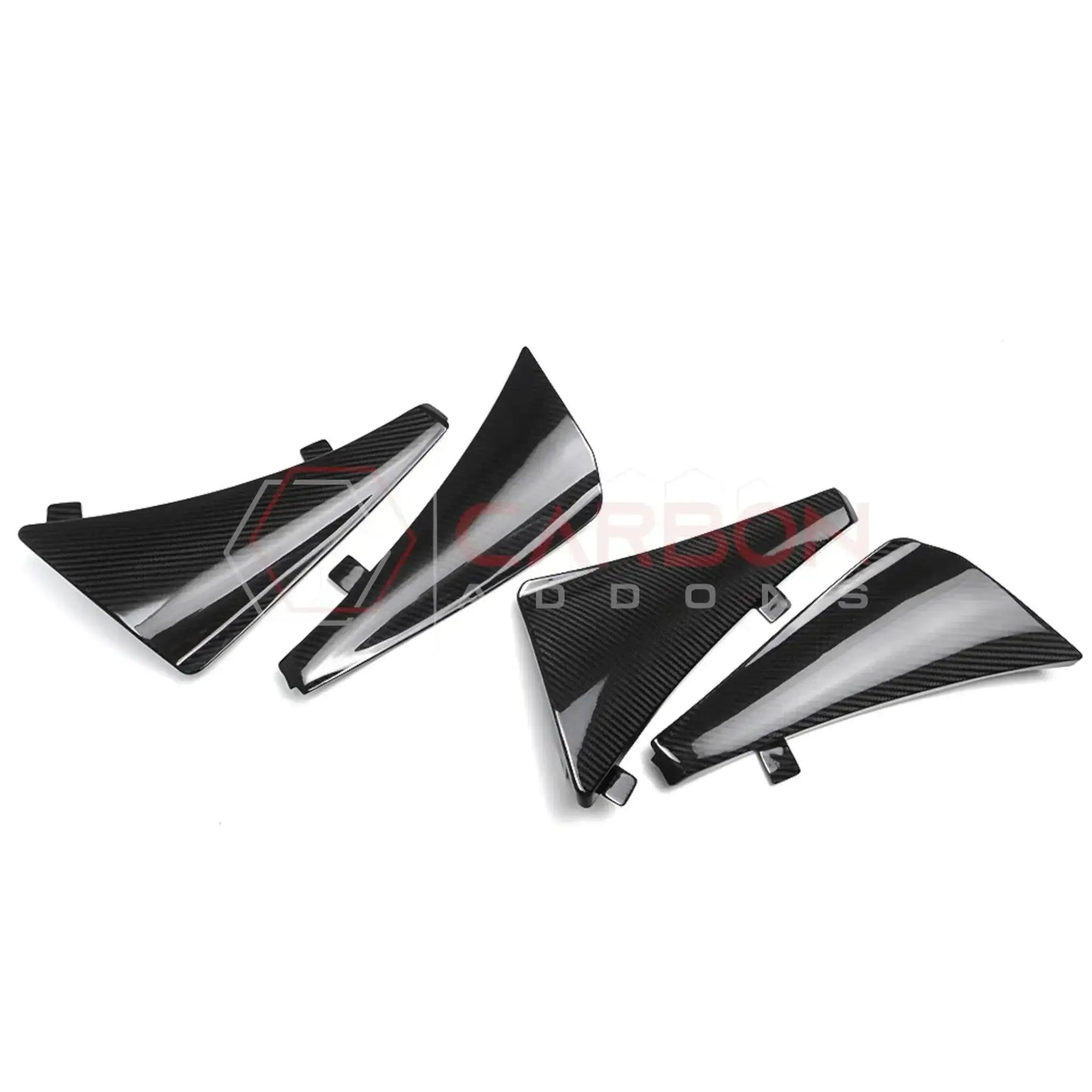 C8 Corvette Extended Mud Splash Guards | Carbon Fiber