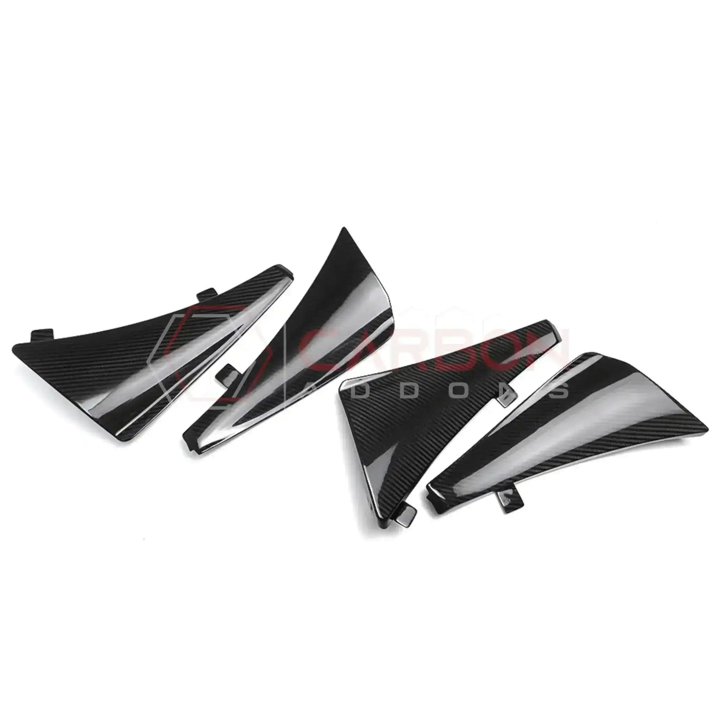 C8 Corvette Extended Mud Splash Guards | Carbon Fiber
