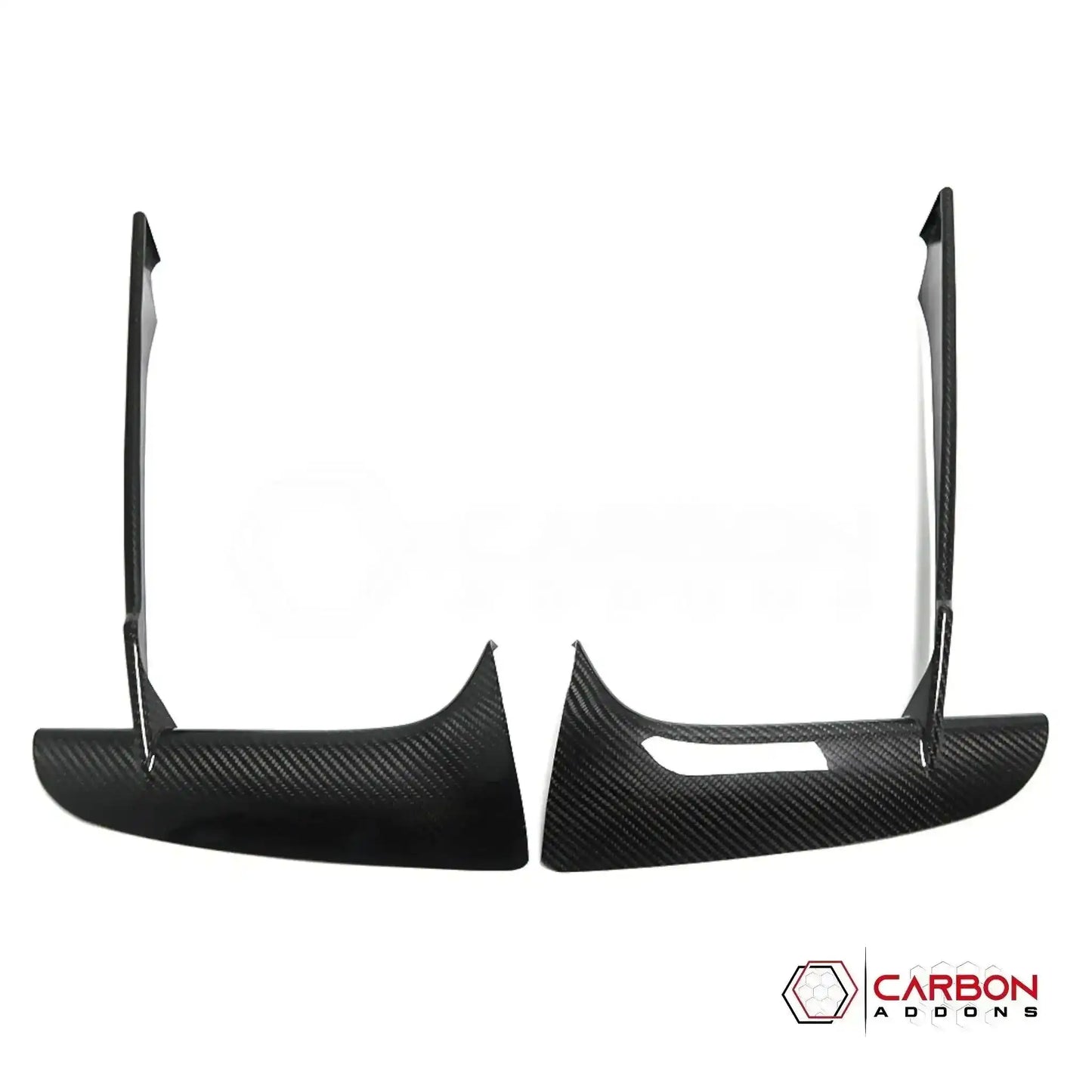 C8 Corvette Stingray Carbon Fiber Front Bumper Grille Bezel Covers | Exterior Upgrade (2020–2027)