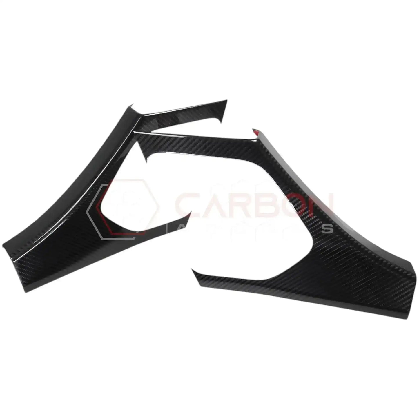 C8 Corvette Real Carbon Fiber Rear Door Sill Panel Covers | Interior Upgrade (2020-2027)