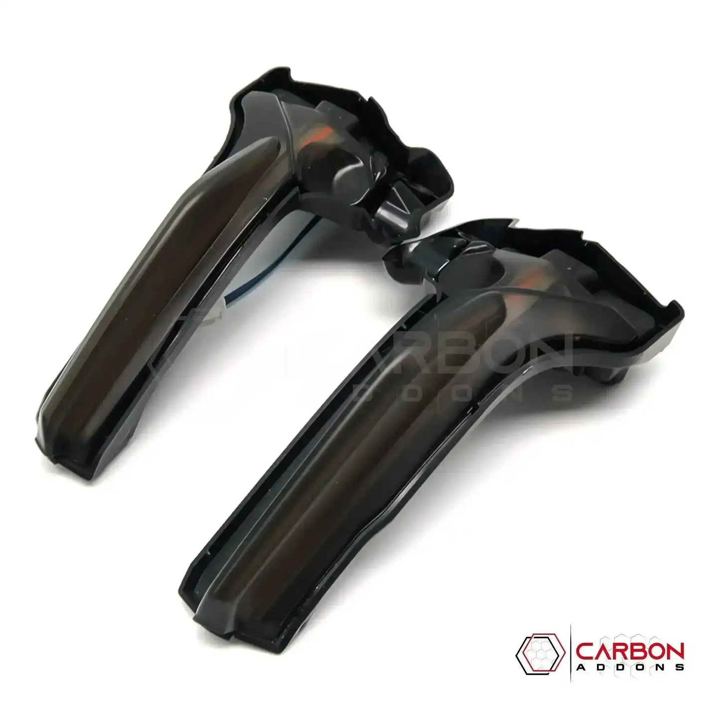 C8 Corvette Smoked Sequential LED Mirror Cap Turn Signals | Plug-and-Play Upgrade (2020–2027)