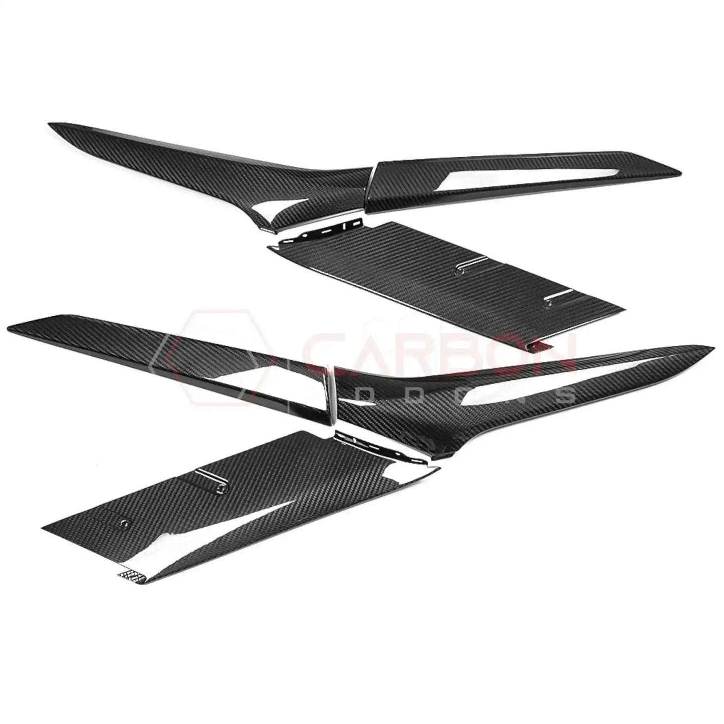 C8 Corvette Z06/ERay Carbon Fiber Side Scoop Boomerang Directly Replacement Trims