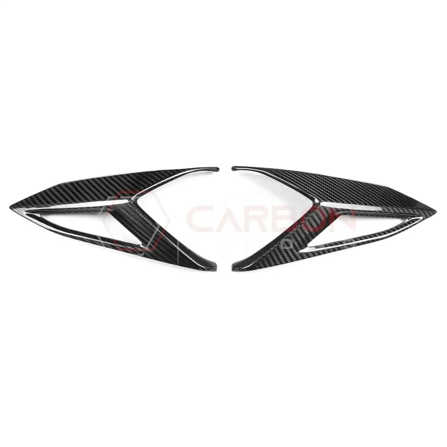 C8 Corvette Rear Taillight Side Lamp Frame Cover – Real Dry Carbon Fiber (2020–2027 Stingray, Z51, Z06, ZR1, HTC & Coupe)