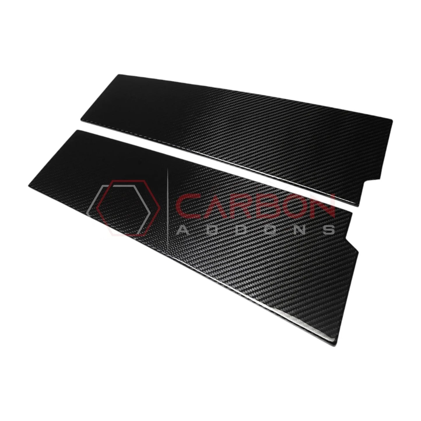 2021+ Ford Bronco 4-Door Real Dry Carbon Fiber B-Pillar Trim Covers (Glossy or Matte)
