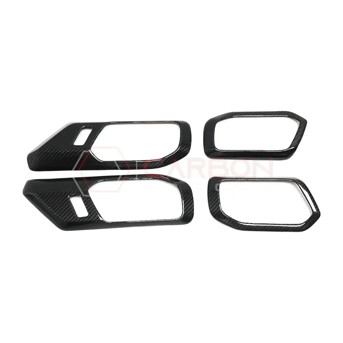 Real Carbon Fiber Interior Door Handle Trim Covers For 2021+ Ford Bronco