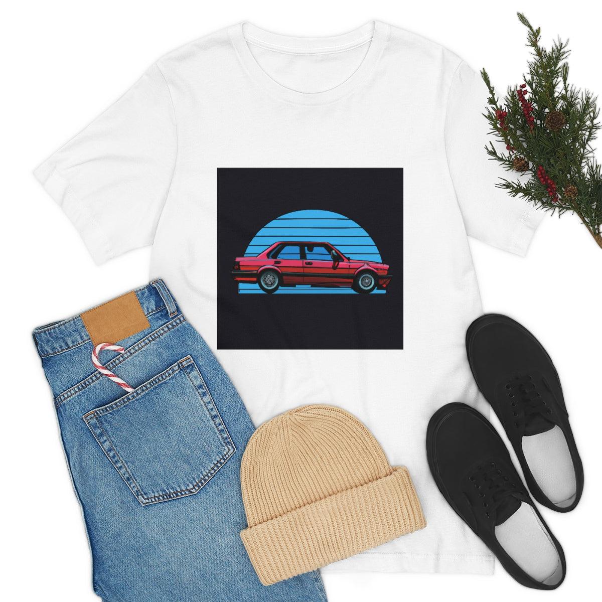 vintage style e30 4 door tshirt - Martin Metalwork LLC