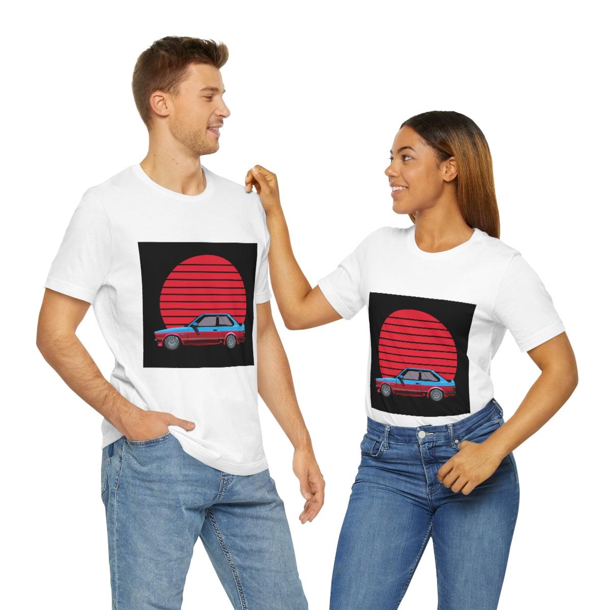vintage style e30 2 door tshirt - Martin Metalwork LLC