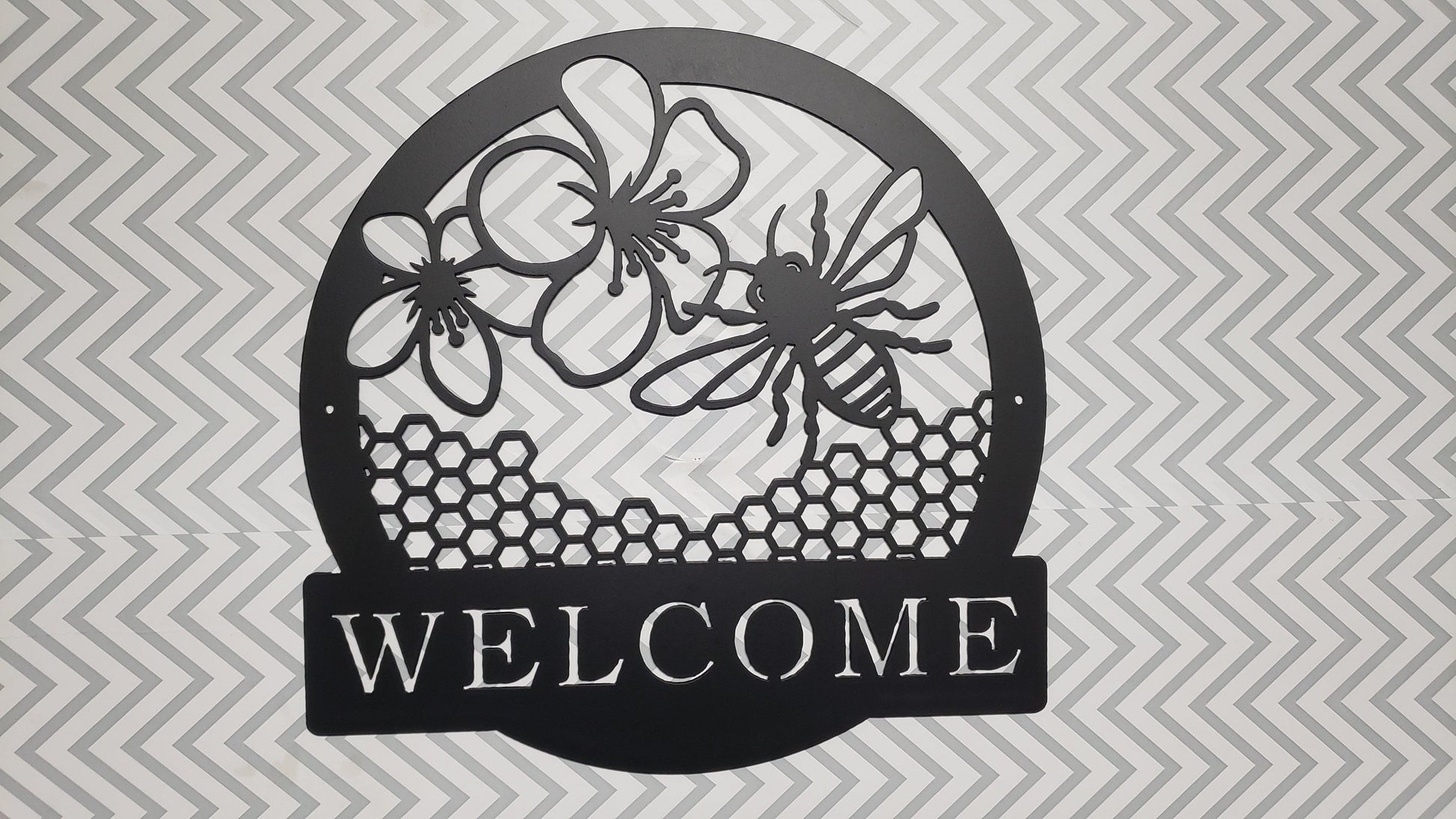 Honey Bee Welcome Sign - Martin Metalwork LLC