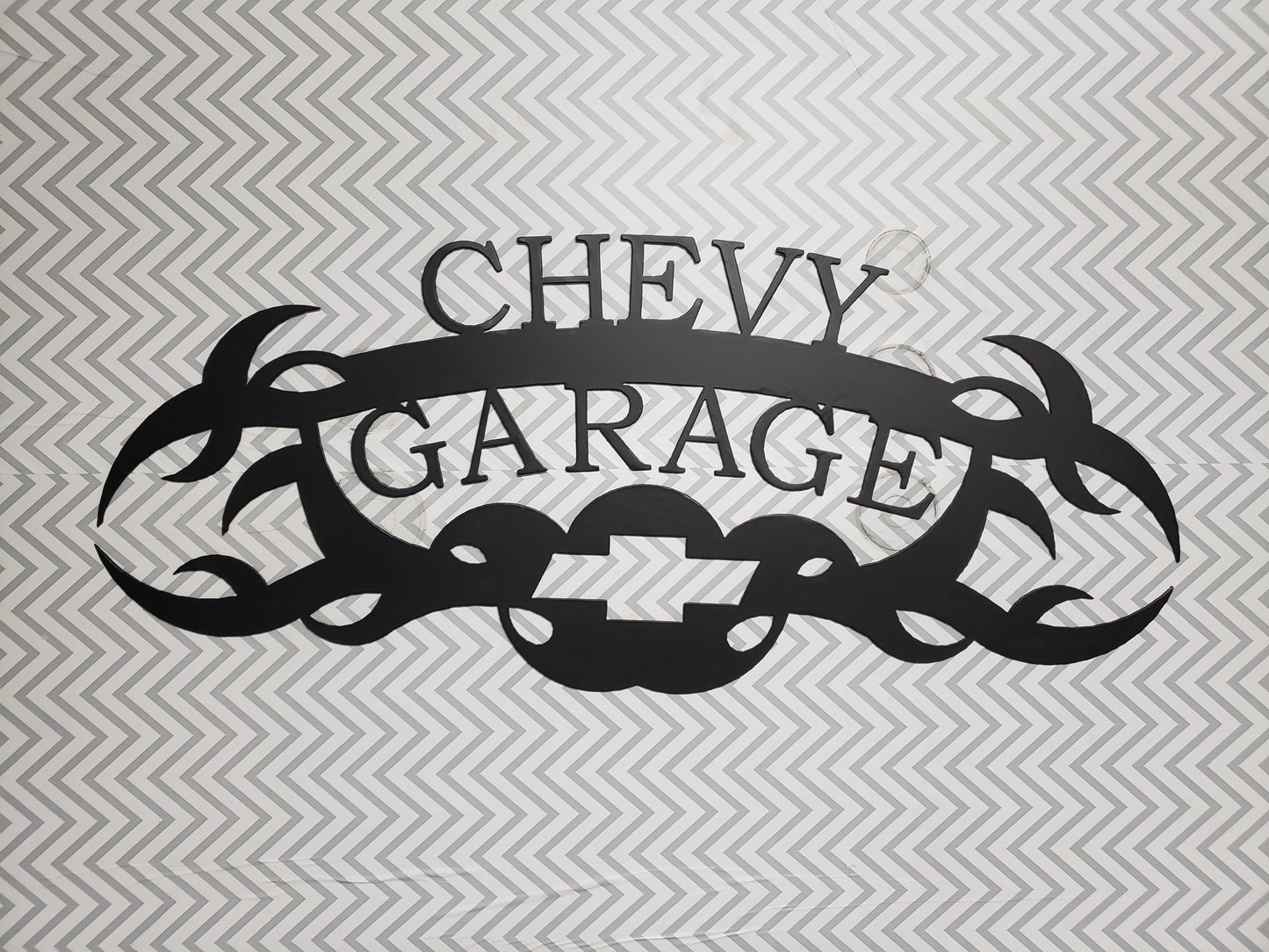 Chevy Garage Wall Art Sign - Martin Metalwork LLC