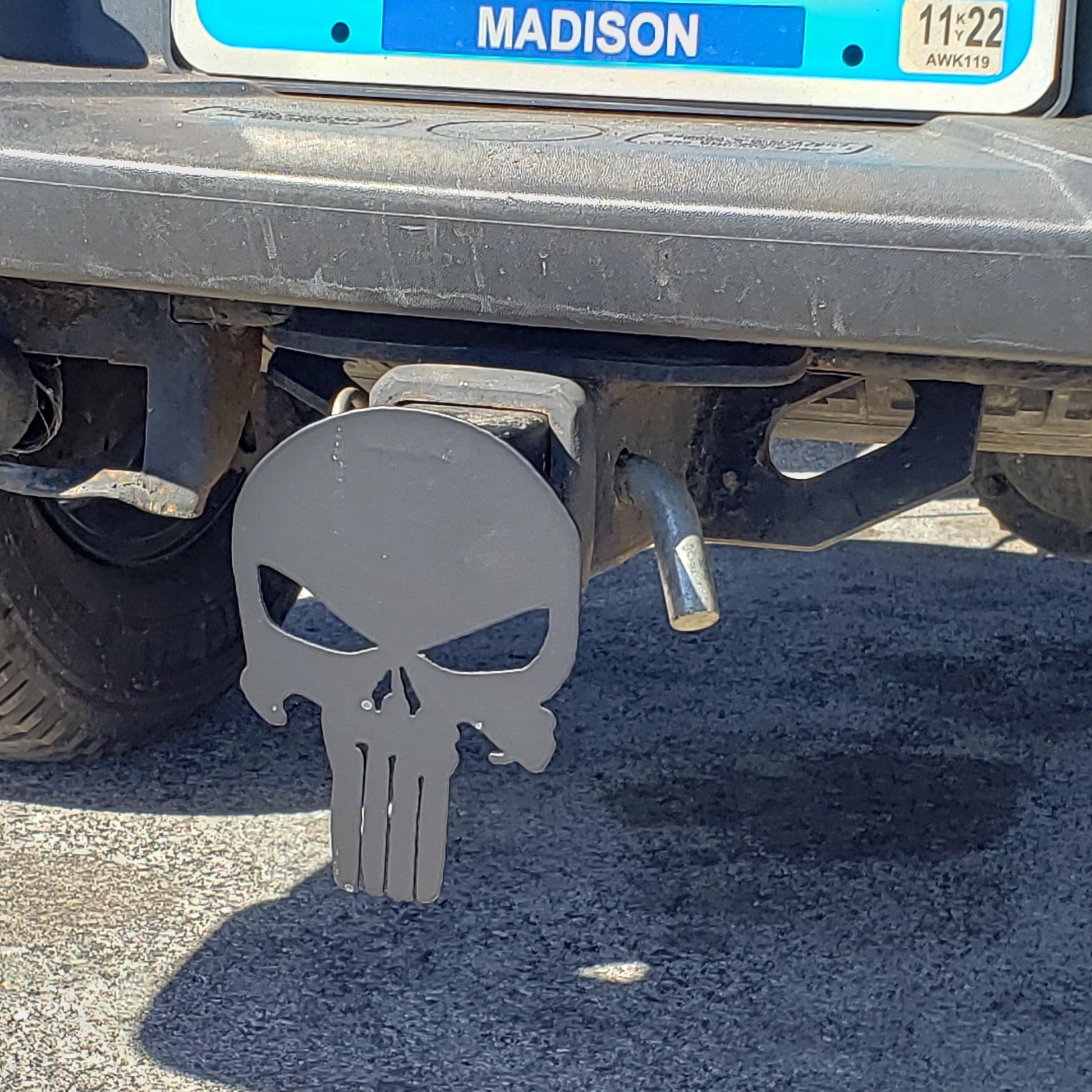 Punisher trailer hitch cover - Martin Metalwork LLC