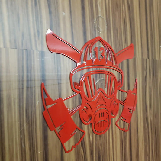 Customizable Fireman with axe - Martin Metalwork LLC