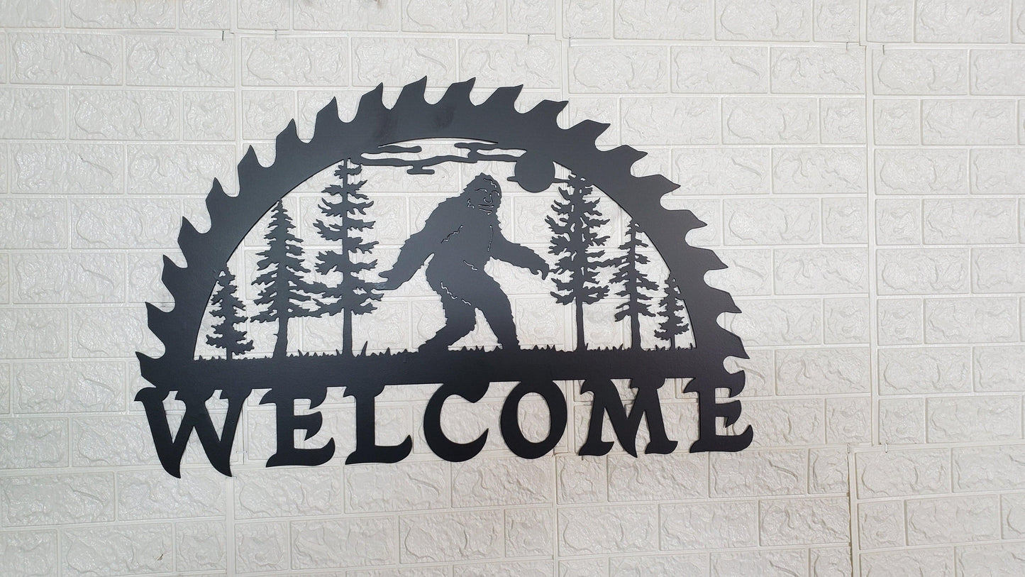 Bigfoot welcome sign - Martin Metalwork LLC