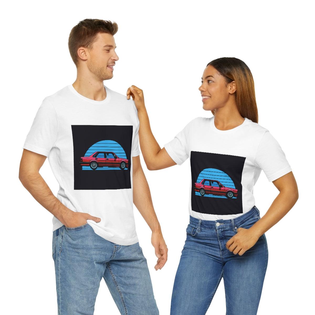 vintage style e30 4 door tshirt - Martin Metalwork LLC
