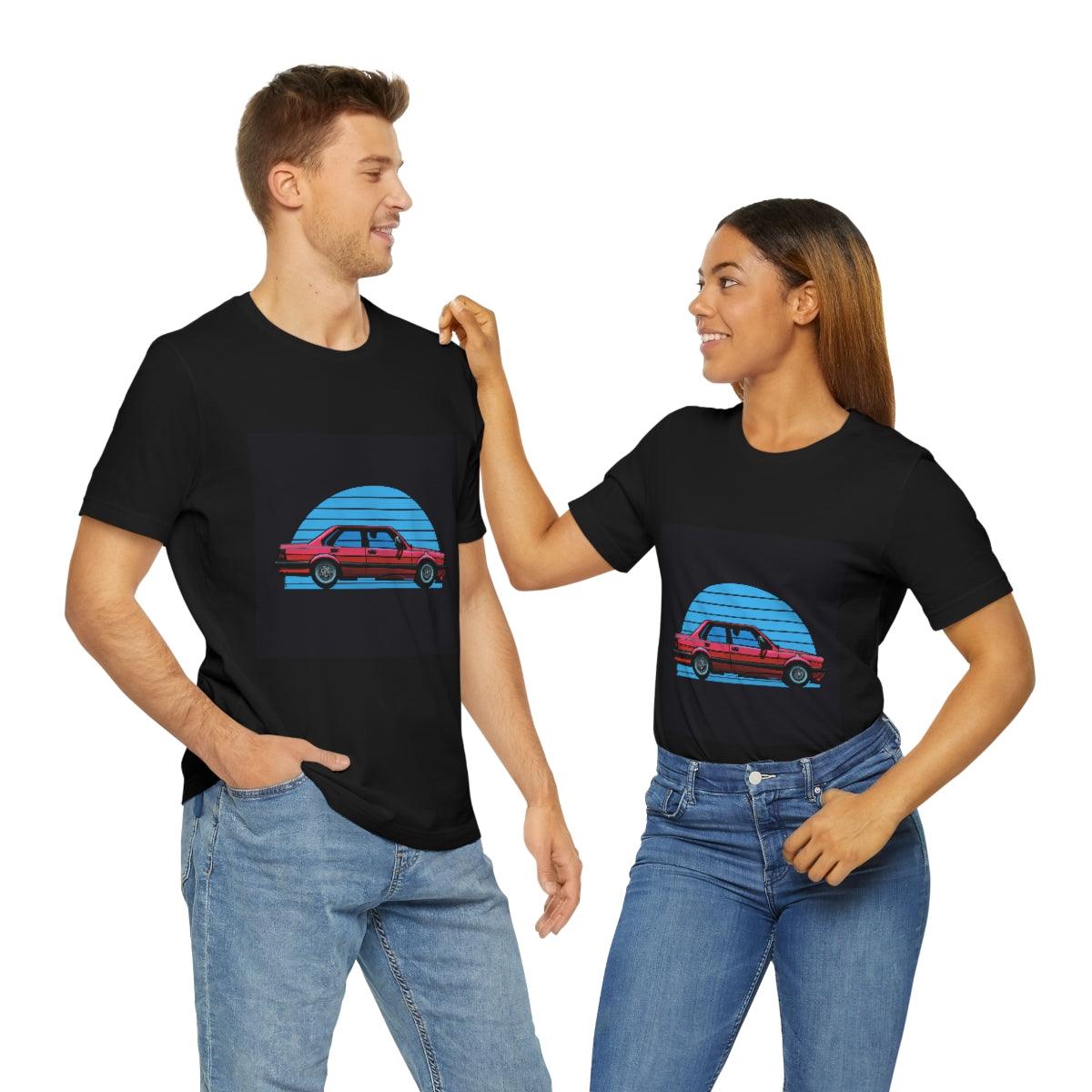 vintage style e30 4 door tshirt - Martin Metalwork LLC
