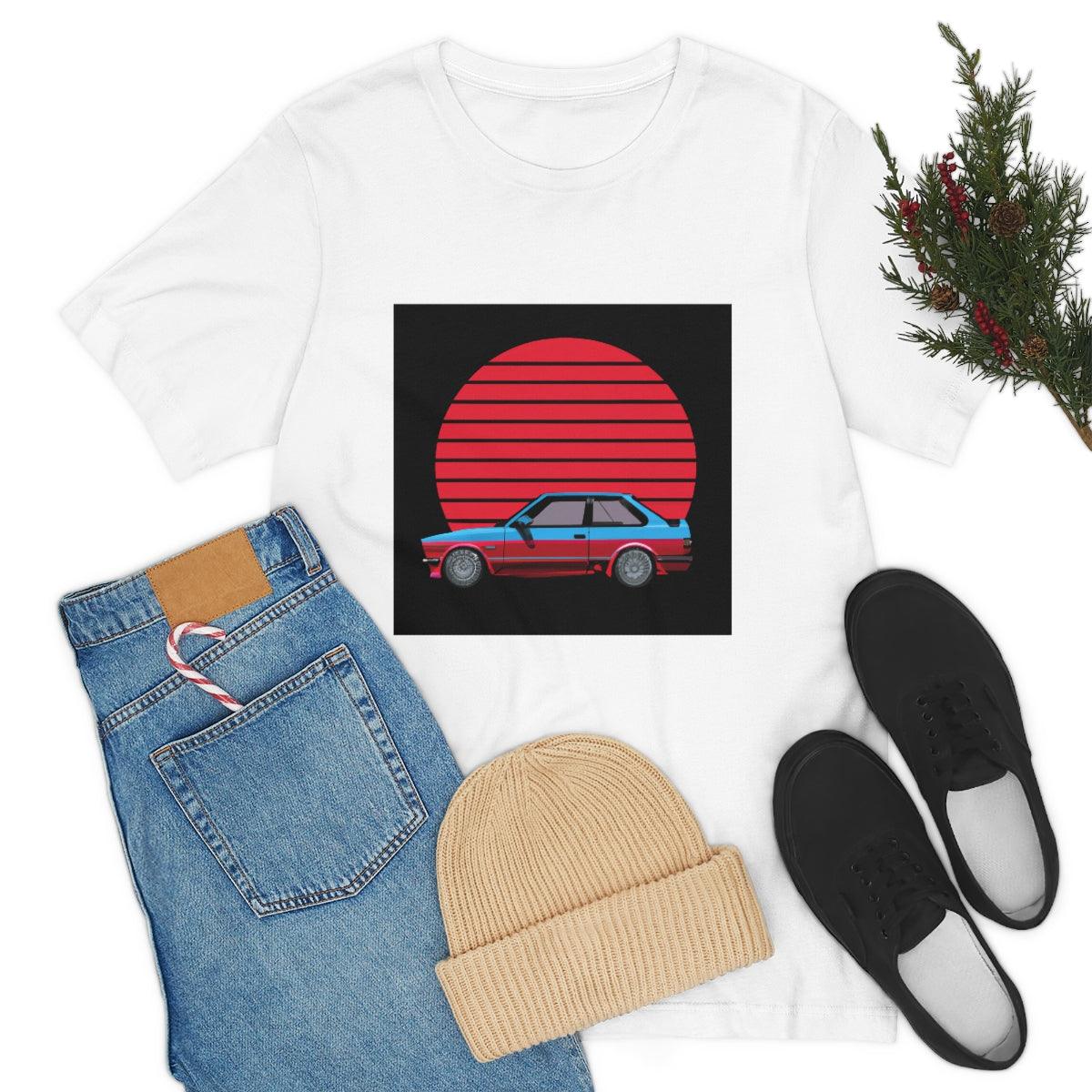 vintage style e30 2 door tshirt - Martin Metalwork LLC