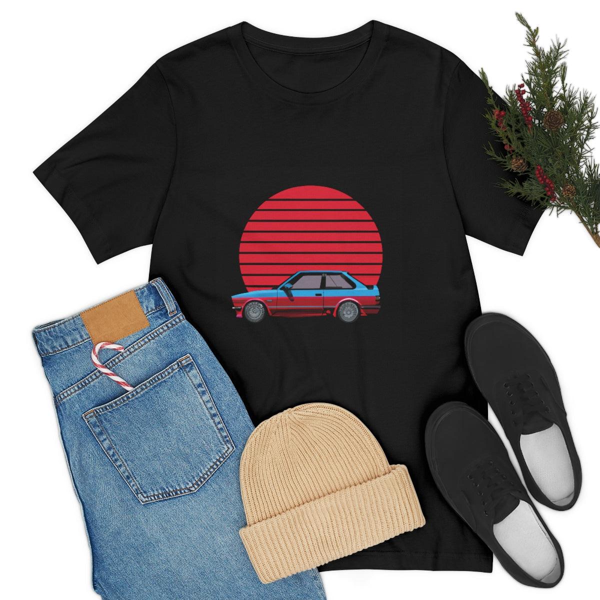 vintage style e30 2 door tshirt - Martin Metalwork LLC