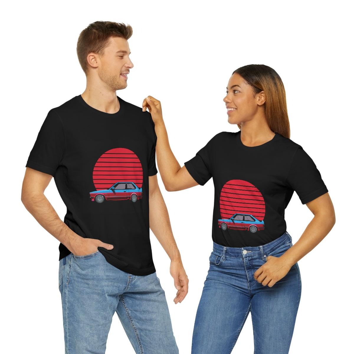 vintage style e30 2 door tshirt - Martin Metalwork LLC