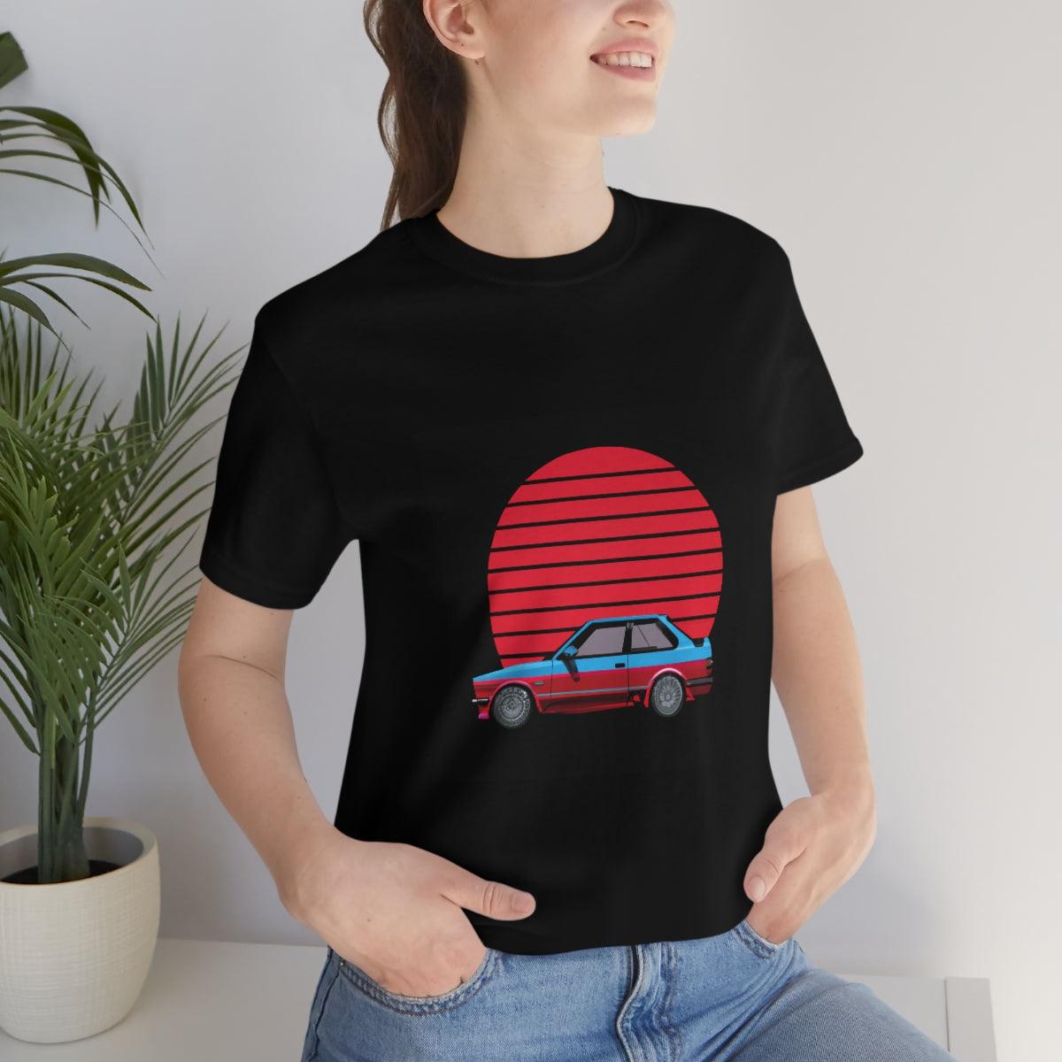 vintage style e30 2 door tshirt - Martin Metalwork LLC