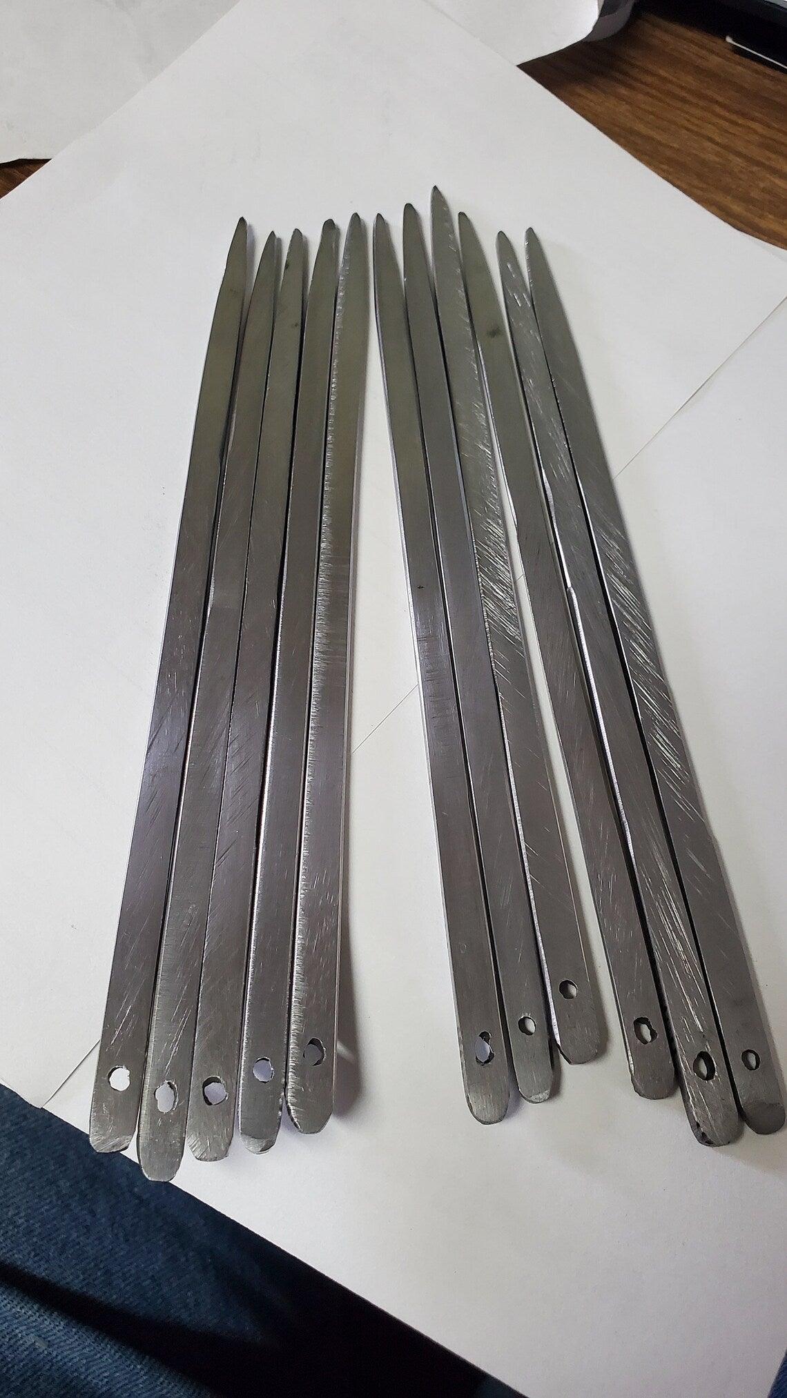Broom making Needle, single point needle Bodkin Needle, Nalbinding Needle, Nålbinding Needle, Naalbinding Needle, - Martin Metalwork LLC