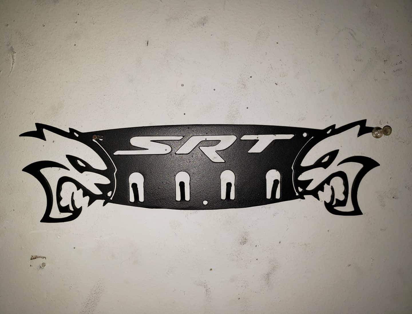 Dodge srt 30" hellcat charger challenger hat coat holder rack - Martin Metalworks