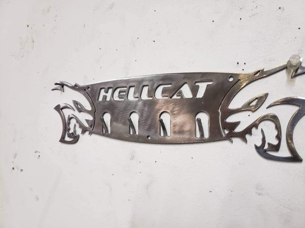 Dodge hellcat charger challenger key keychain ring holder rack srt - Martin Metalworks