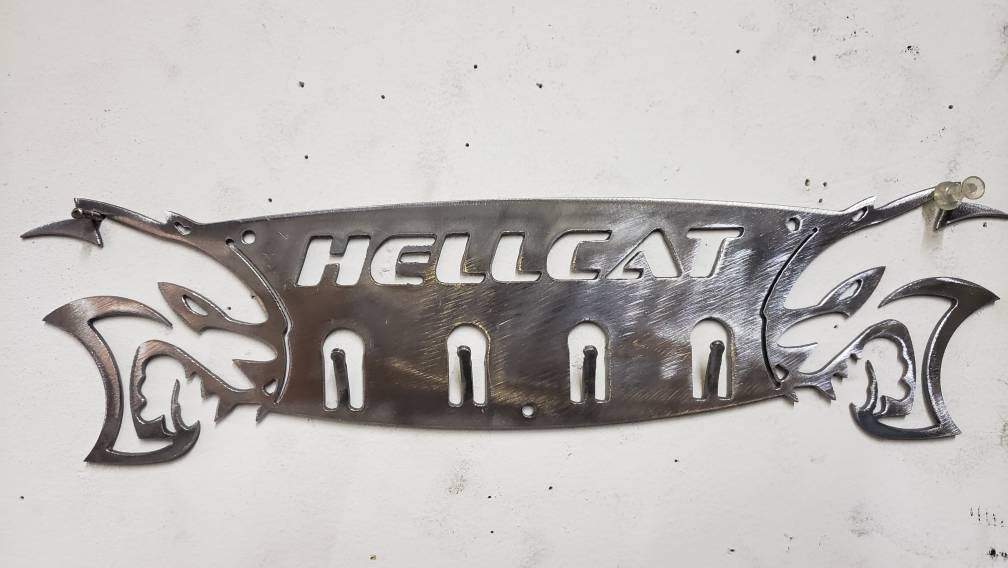 Dodge hellcat charger challenger key keychain ring holder rack srt - Martin Metalworks