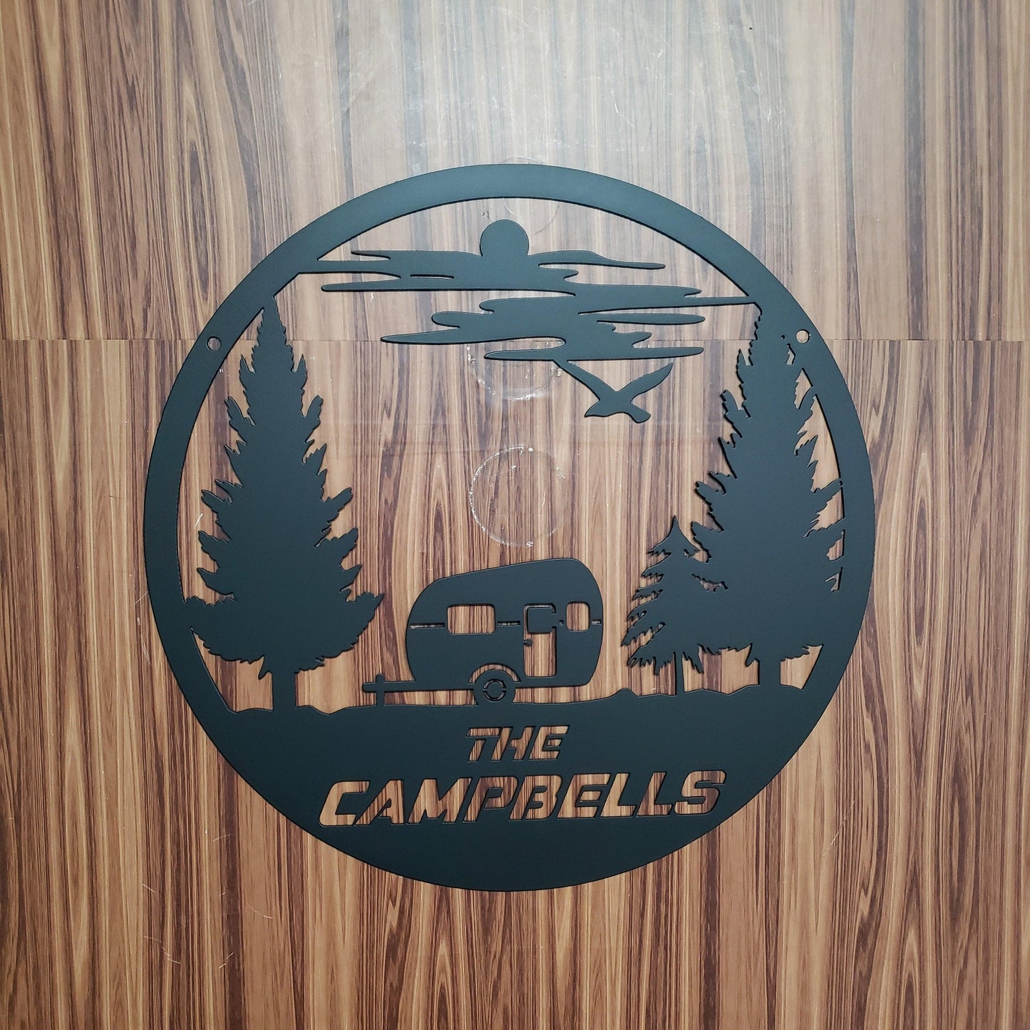 CUSTOM FAMILY SIGN - Camper Sign - House Name Sign - Monogram Wall Art - Monogram Family Name - First Name Signs - Metal Monogram Sign - Martin Metalwork LLC