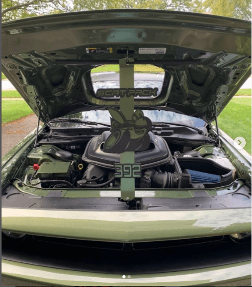 Scat pack Superbee Custom hood prop - Martin Metalwork LLC