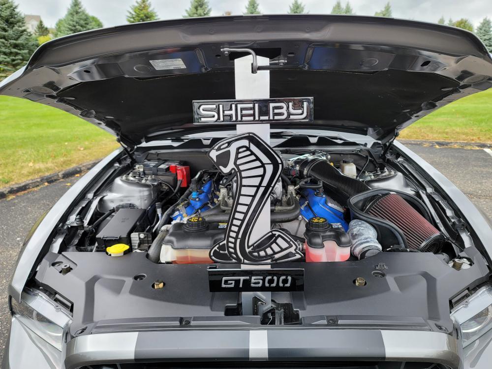 Custom Shelby GT500 Mustang Hood Prop - Martin Metalwork LLC
