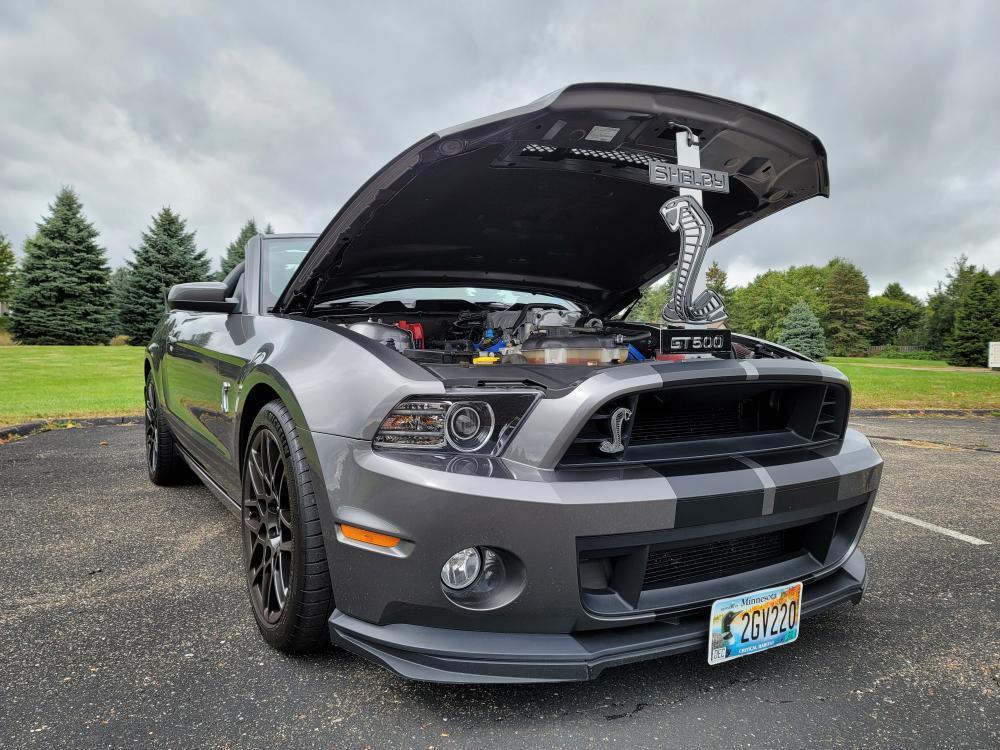Custom Shelby GT500 Mustang Hood Prop - Martin Metalwork LLC