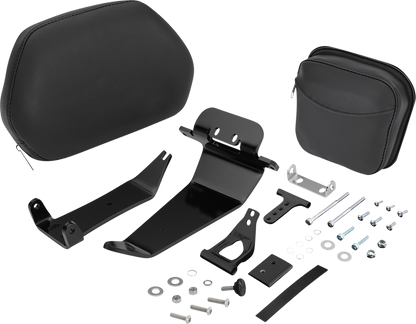 SHOW CHROME Quick-Detach Backrest - Black - Ryker '19-'21 41-405