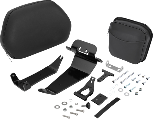 SHOW CHROME Quick-Detach Backrest - Black - Ryker '19-'21 41-405