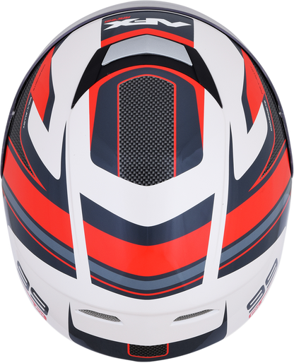 AFX FX-99 Helmet - Recurve - Pearl White/Red - Medium 0101-11127
