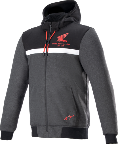 ALPINESTARS Honda Chrome Street Hoodie - Black/Gray/Red - XL 4201323-1908-XL