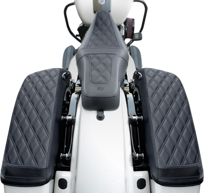 SADDLEMEN Saddlebag Cover - Lattice Stitch - Bagger L870-14-LS