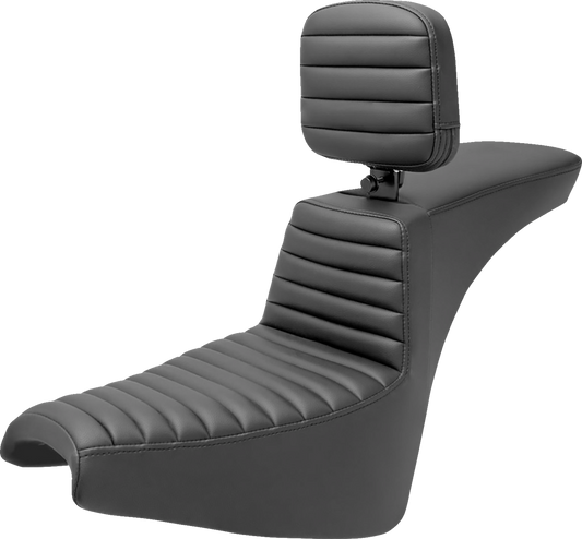 SADDLEMEN Tour Step Up Seat - Rider Backrest - Tuck-n-Roll - FXBB/FXST '18-'22 818-30-191BR