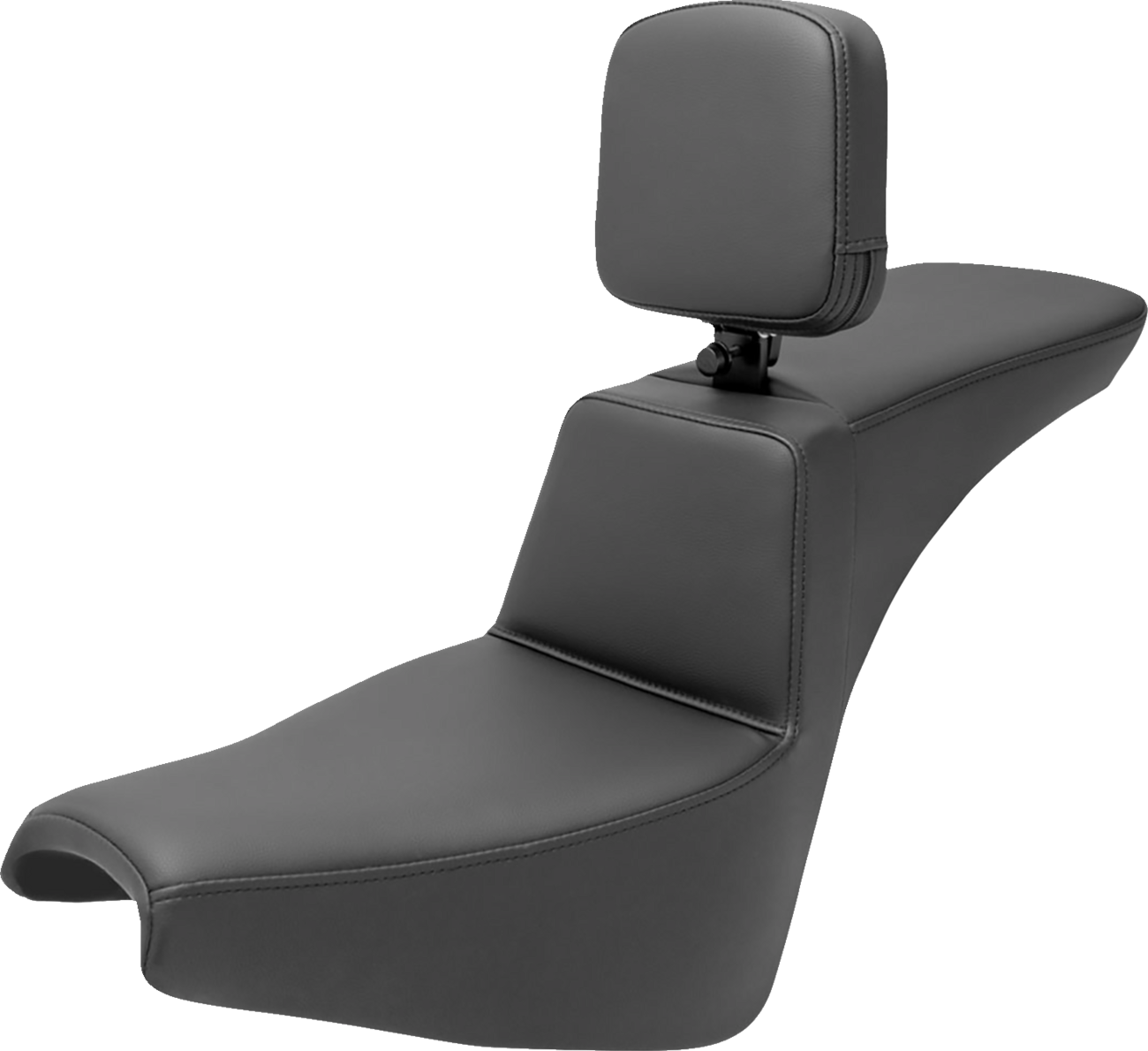 SADDLEMEN Tour Step Up Seat - Rider Backrest - Plain - FXBB/FXST '18-'22 818-30-194BR