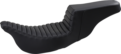 SADDLEMEN Step-Up Seat - Extended Reach - Tuck-n-Roll - Black - FL '08-'23 808-07B-171EXT