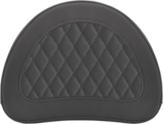 SADDLEMEN Sissy Bar Pad - Lattice Stitched - Black 0513SM