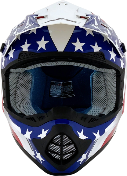 AFX FX-17 Helmet - Flag - White - XS 0110-2374