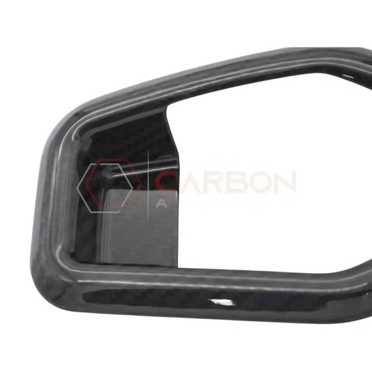 Real Carbon Fiber Seat Release Handle Trim Covers for 2024+ Ford Mustang