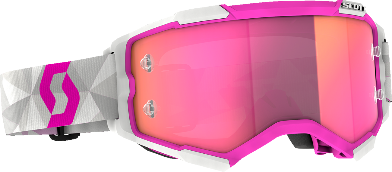 SCOTT Fury Goggles - JP 61 - White/Pink - Pink Chrome 414227-1087340