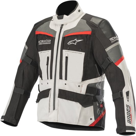ALPINESTARS Andes Pro Drystar® Jacket - Gray/Black/Red - Small 3207119-9113-S