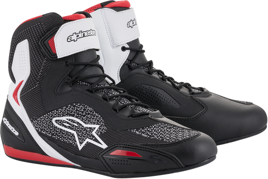 ALPINESTARS Faster-3 Rideknit® Shoes - Black/White/Red - US 7 2510319123-7