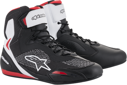 ALPINESTARS Faster-3 Rideknit® Shoes - Black/White/Red - US 9 2510319123-9
