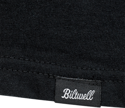 BILTWELL Damaged T-Shirt - Black - Small 8101-073-002