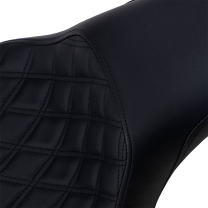 SADDLEMEN Profiler Seat - Front Lattice/Rear Smooth - Black 806-12-149