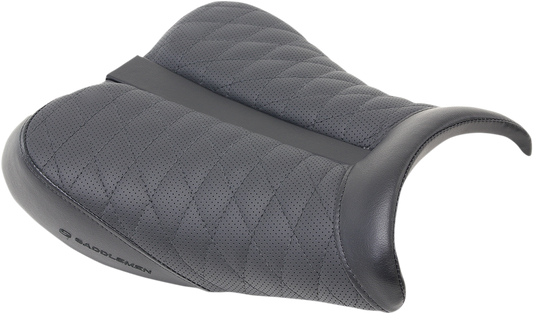 SADDLEMEN Track Seat - Lattice Stitch - Black - GSX '08-'18 0810-S058